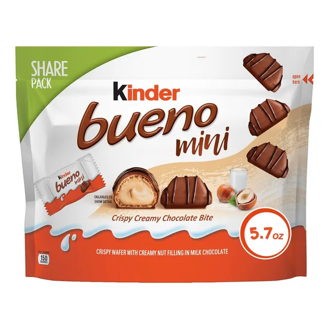 Kinder Bueno Mini Chocolate Con Leche Y Crema De Avellanas,