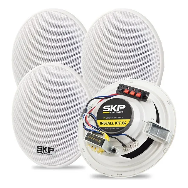 Parlante SKP SKP Install Kit X4 con bluetooth blanca