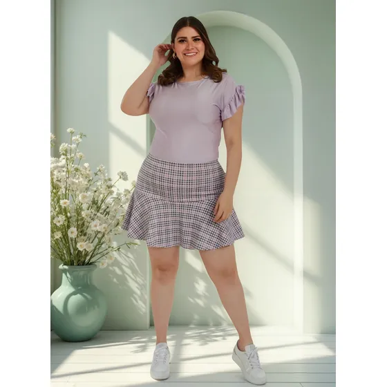 Mini Falda Tallas Extras, 4312 (rosa)