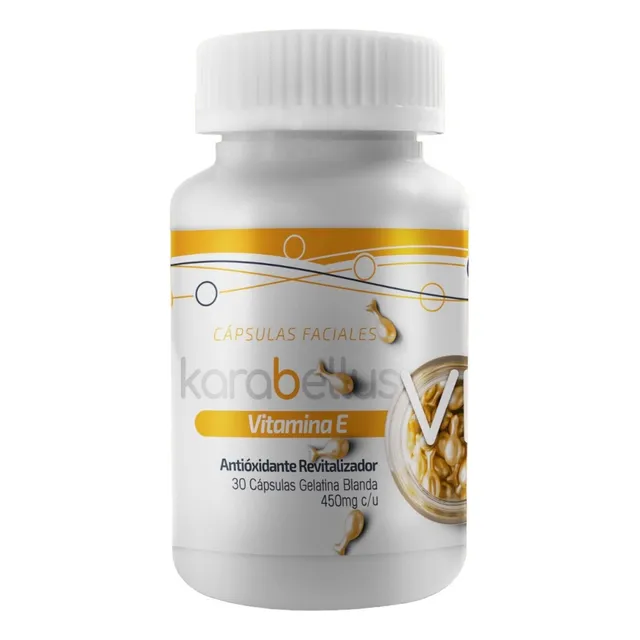 Cápsulas Faciales De Vitamina E Retinol Y Resveratrol 30 Cap Momento De Aplicación Día/noche Tipo De Piel Todo Tipo De Piel