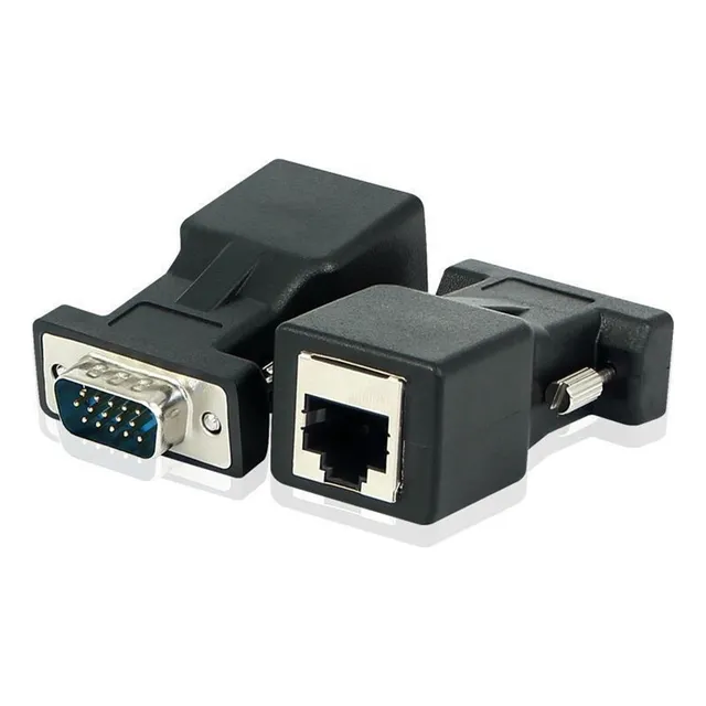 Vga A Rj45 Adaptador Convertidor Extensor De Red