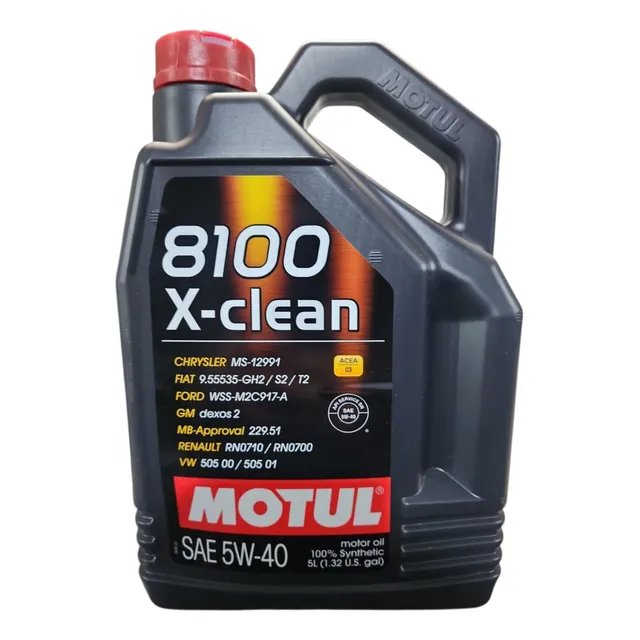 Motul 8100 X-clean 5w40 5l Sintético Specific 505.0 / 505.01