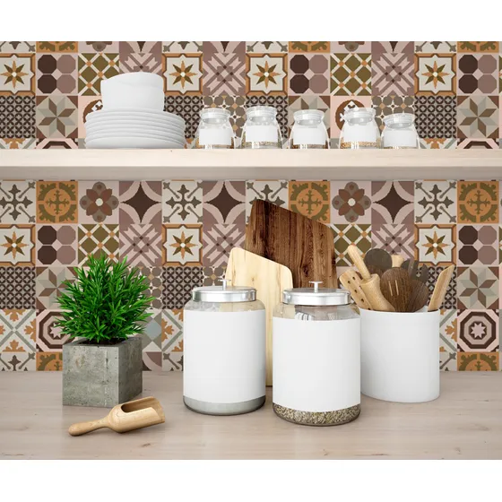 Papel De Parede Cozinha Azulejo Português Lavável  3m