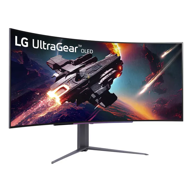 Monitor Gamer LG Ultragear 45 Curvo 45gs96qb Oled Bocinas Color Negro