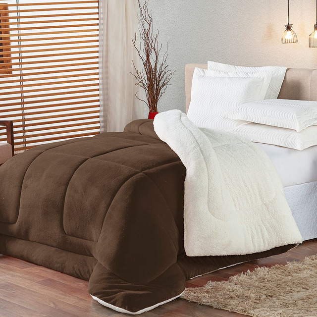 Coberdrom Casal Queen Sherpa/ Manta /microfibra Coberdrom Casal Queen Sherpa/ Manta /microfibra