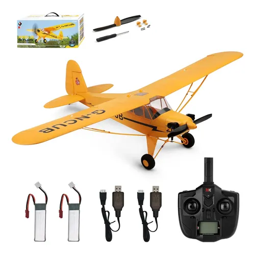 DEERC Avión RC, avión de control remoto de 2.4 GHZ con 3 baterías y estabilizado DEERC Avión RC, avión de control remoto de 2.4 GHZ con 3 baterías y estabilizado