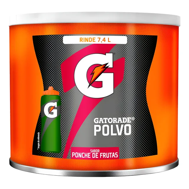 Gatorade En Polvo Ponche De Frutas 521g Rinde 7.4 L