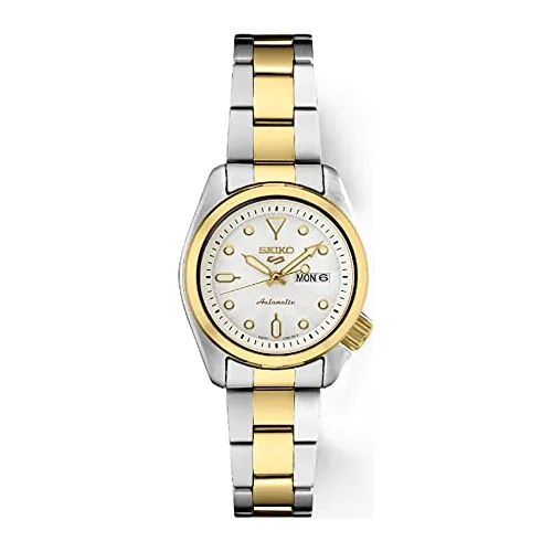Seiko Hombre Esfera Blanca Dos Tonos De Acero N1fxi