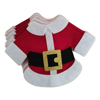 Porta Cubiertos Navideño 6pzas Decoración Modelo Abrigo Porta Cubiertos Navideño 6pzas Decoración Modelo Abrigo