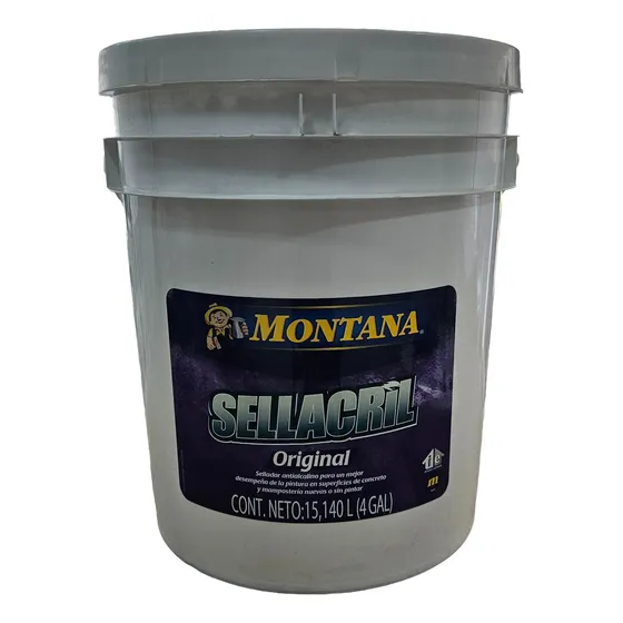 Sellador Antialcalino Sellacril Marca Montana (cuñete) 