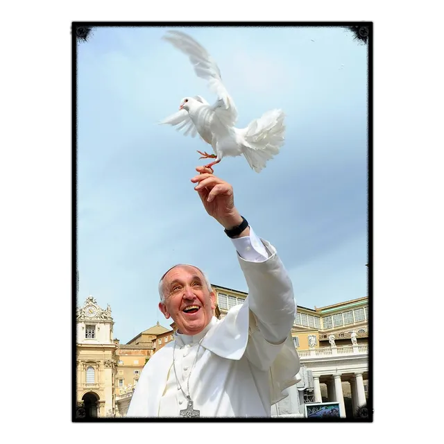 #1902 - Cuadro 30 X 40 Cm - Papa Francisco Jorge Bergoglio