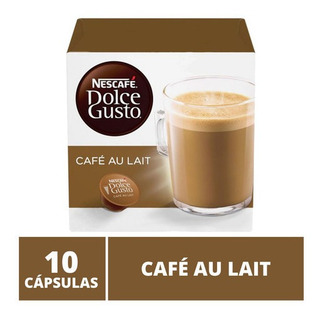 Cåpsulas Café Au Lait Dolce Gusto Nestlé 10 Unidades Cåpsulas Café Au Lait Dolce Gusto Nestlé 10 Unidades