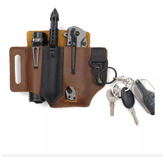 Funda Multiherramienta, Organizador De Bolsillo Edc De Cuero Funda Multiherramienta, Organizador De Bolsillo Edc De Cuero