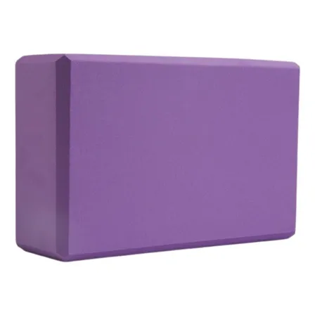 Ladrillo Bloque Goma Eva Yoga Pilates Ejercicios Soporte Color Violeta