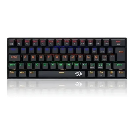 Teclado Mecânico Redragon Lakshmi Rainbow Brown K606 Abnt2 Cor De Teclado Preto Idioma Português Brasil