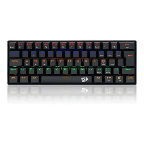 Teclado Mecânico Redragon Lakshmi Rainbow Brown K606 Abnt2 Cor de teclado Preto Idioma Português Brasil