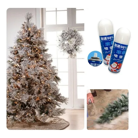 Espuma Nieve Artificial Spray X2 Decoración Navidad