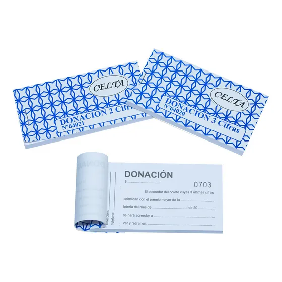 Rifa Y Donacion Sorteos (1000 Numeros) - Goldin Papeleria