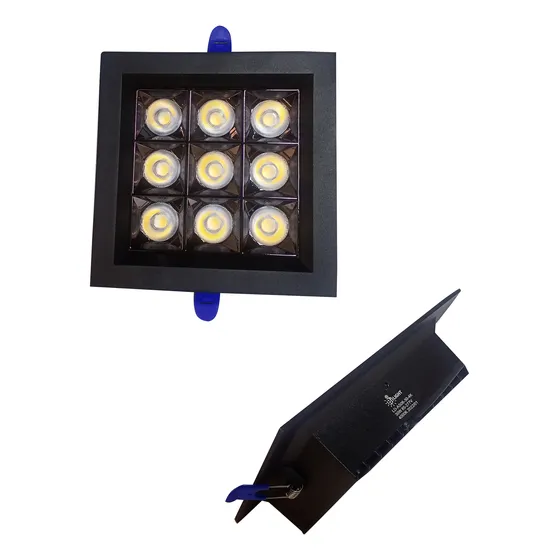 Lampara Spot Cob 9 Foco 30w 3k Empotrar