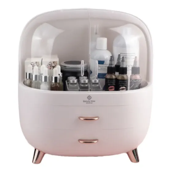 Organizador Porta Cosmeticos - Maquillaje - Makeup - Grande Color Blanco