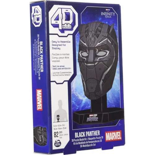 4d Build Rompecabezas Pantera Negra De Marvel
