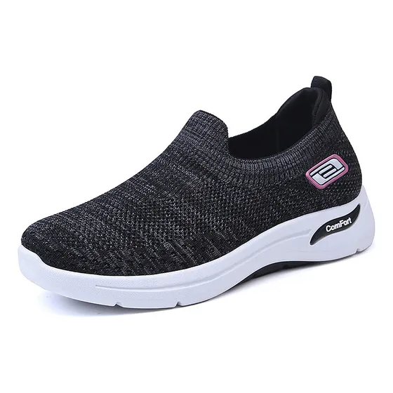 Zapatos Tenis Elásticos Transpirables Casuales Para Mujer