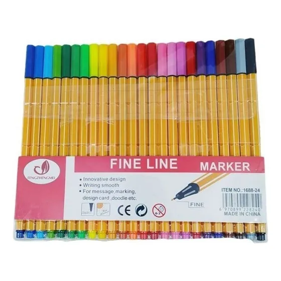 24 Rotuladores Fine Line Marker