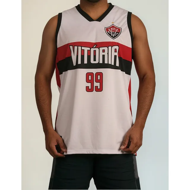 Camisa Vitória Regata Basquete Masculina Barradão 99