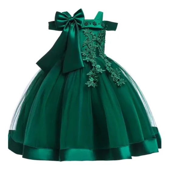 Vestidos De Fiesta Con Lazo Para Niños, Vestidos De Fiesta D