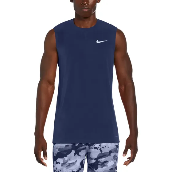 Polera Nike Swim Hydroguard Solid Essential Azul