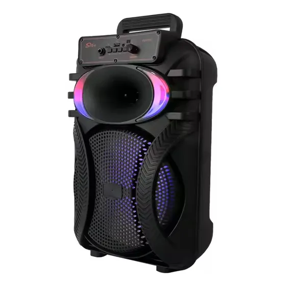 Corneta Portátil Speaker Zqs10101 20w Bluetooth Led