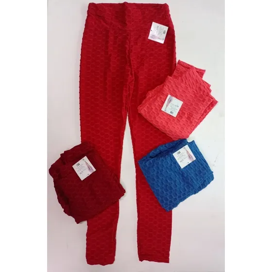 Pantalon Leggins Licra Mono Texturizado Levanta Cola Push Up