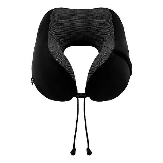 Almohada De Viaje Negra Discovery Viscoelastica Memory Foam