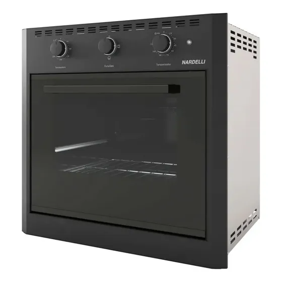 Forno Elétrico De Embutir 60 Litros Nardelli Black E60 Cor Preto 127 V