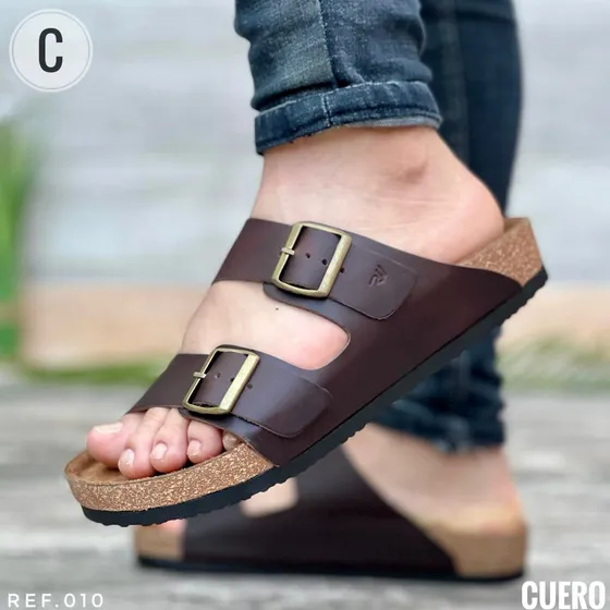 Sandalia Casual 100% Cuero Para Caballero Originales