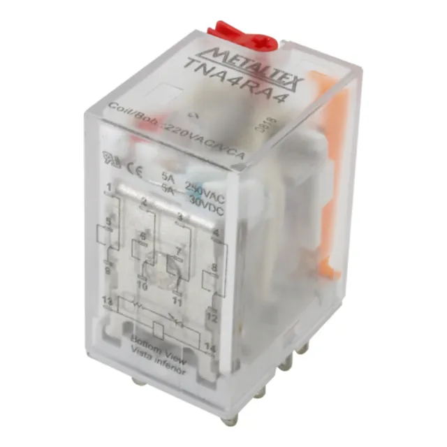 Rele Encaixe 10a 220v Tna2ra4  - Metaltex