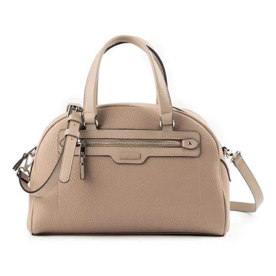 Cartera Baúl Grande Xl Extra Large Parker Taupe