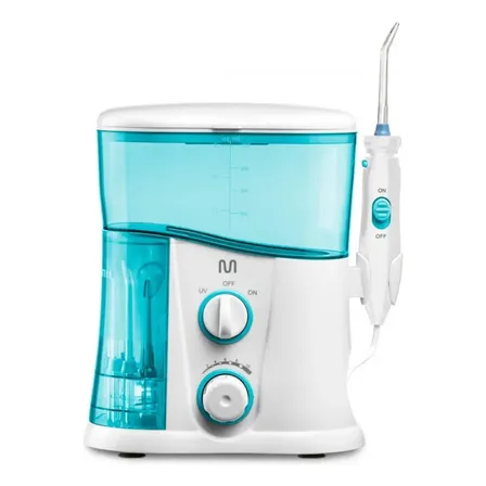 Irrigador Oral Profissional Clearpik 1l Bivolt Portátil Limpeza Cor Branco E Azul Branco/azul 127/220v