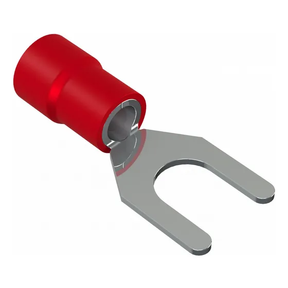 Terminal Forquilha Para Cabo 10mm Furo 8,5mm 100pcs