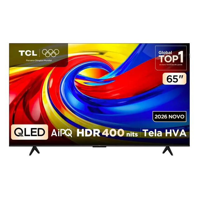 Smart Tv Tcl 65 Polegadas Qled 4k P7l Wifi Bluetooth Google Tv Hdr10+ 120 Hz Vrr Aipq 65p7l