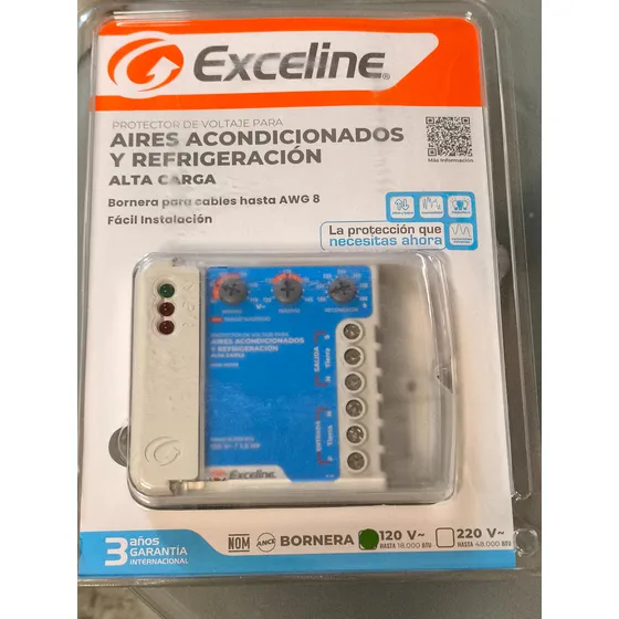 Protector De Voltaje Alta Carga 120v Bornera Exceline