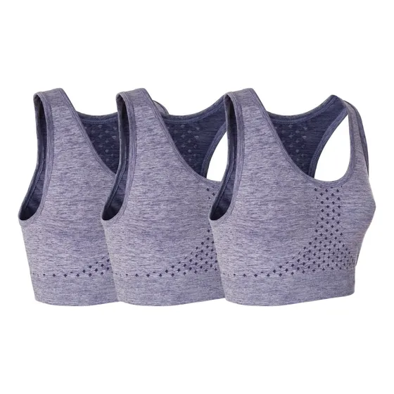 Top Deportivo Mujer Correr Running Entrenamiento X3 Unidades