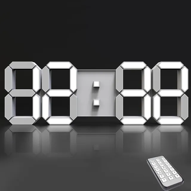 Centolla Reloj Led Pared Control Remoto 14.8  Multifuncion