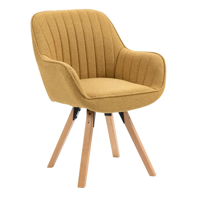 Sillas De Comedor Sillón Asiento Tapizado En Tela