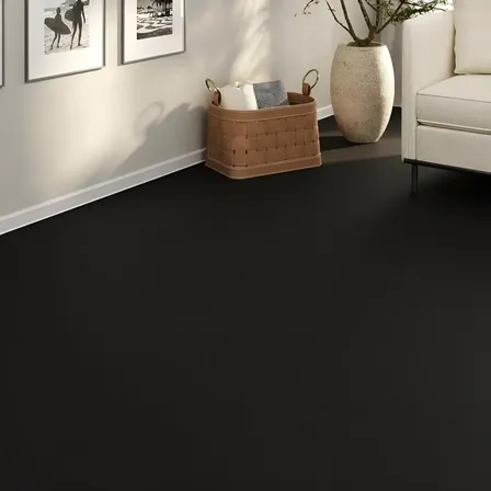 Piso Vinílico Em Manta Pvc 0,7mm Liso Fosco 12m² Preto-liso-fosco
