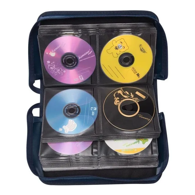 Rekukos - Funda Para Cd / Dvd (128 Capacidades), De Color Ne
