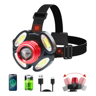 Lampara Minera Linterna De Cabeza 5 Led Recargable Headlamp Lampara Minera Linterna De Cabeza 5 Led Recargable Headlamp