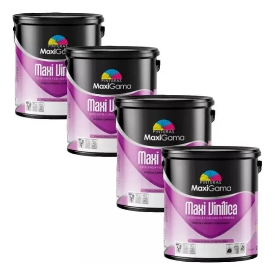 4-pack Maxigama Vinílica Pintura De Caucho Tipo A 