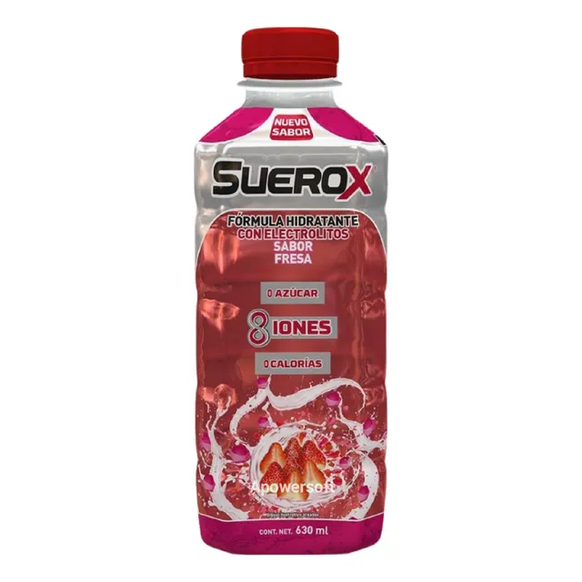 Suerox Suero Oral Sabor Fresa Botella 630 Ml - 6 Pack