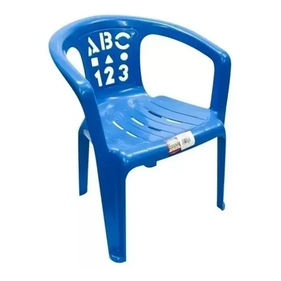 Silla Plástica Infantil Niño Abc